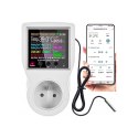 Termostat z gniazdem 230V, licznik energii, WiFi Tuya