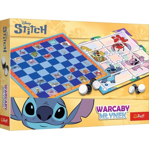 Trefl: Gra - Warcaby i Młynek Lilo & Stitch