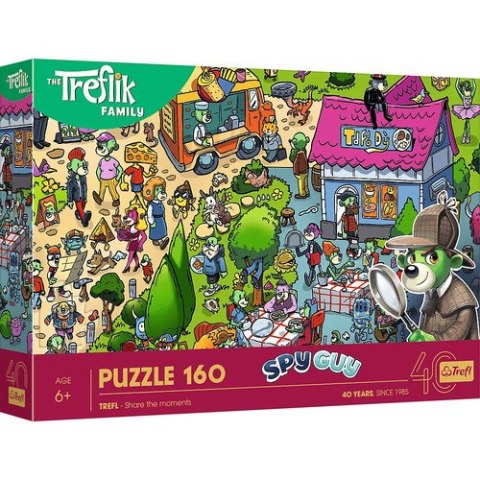 Trefl: Puzzle 160el. - 40-lecie Trefl - Trefliki celebrują