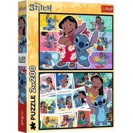 Trefl: Puzzle 2x200el. - Wesołe życie Stitcha