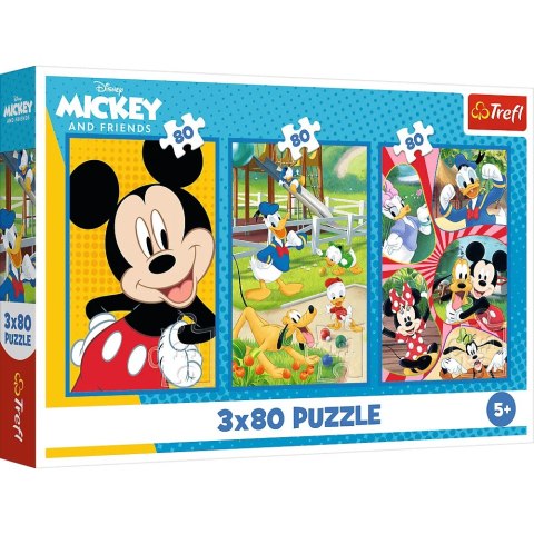 Trefl: Puzzle 3x80el. - Ekipa Myszki Miki