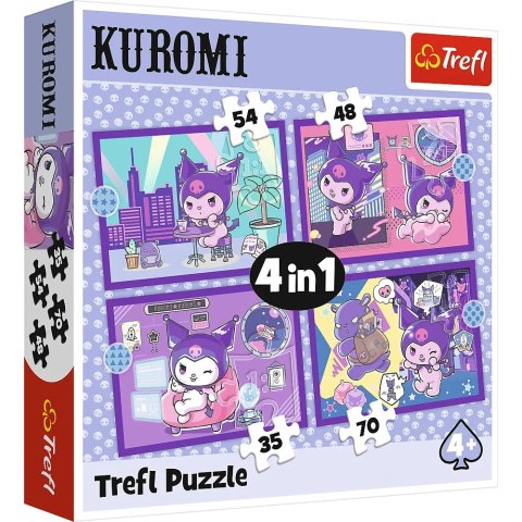 Trefl: Puzzle 4w1 - Dzień Kuromi