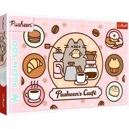 Trefl: Puzzle 500el. - Pusheen w kawiarni