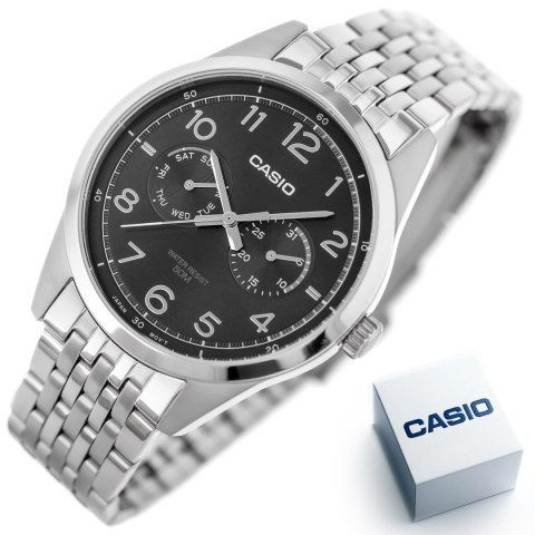 ZEGAREK MĘSKI CASIO MTP-E340D-1A (zd264a) + BOX