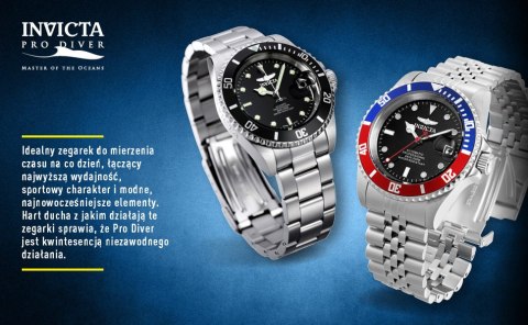 ZEGAREK MĘSKI INVICTA PRO DIVER 26971 - WODOSZCZELNOŚĆ 200m, koperta 40mm