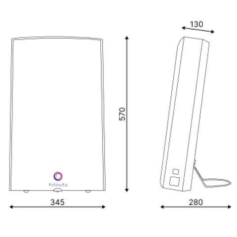 FOTOVITA FV 10L Lampa antydepresyjna duża, natężenie światła 10000 lux