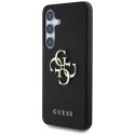 Guess Grained Big 4G Logo Small Classic Logo - Etui do Samsung Galaxy S25 (czarny)