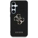 Guess Grained Big 4G Logo Small Classic Logo - Etui do Samsung Galaxy S25 (czarny)