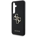 Guess Grained Big 4G Logo Small Classic Logo - Etui do Samsung Galaxy S25 (czarny)
