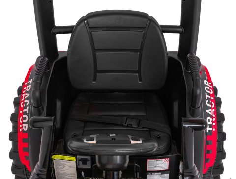 Pojazd MEGA Traktor D68 Z Przyczepką Czerwony