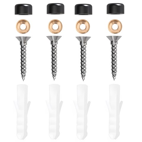 Reling do kuchni łazienki SIVAS czarny