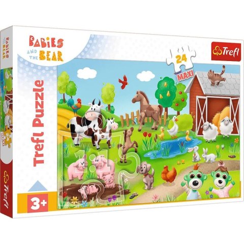 Trefl: Puzzle maxi 24el. - Safari - Bobaski