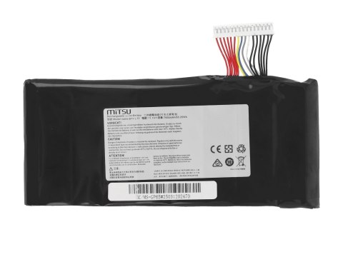 Bateria Mitsu do MSI Leopard GP65, GT72, GT76, WT72