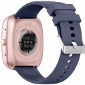 Smartwatch Damski GRAVITY GT18-3 Różowy Pasek Silikonowy + Granatowy Pasek