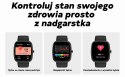 Smartwatch Damski GRAVITY GT18-5 Czarny Pasek Silikonowy + Szary Pasek