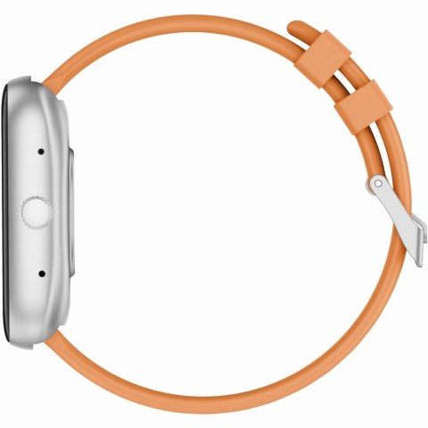 Smartwatch Męski GRAVITY GT18-4 Pomarańczowy Pasek Silikonowy + Czarny Pasek