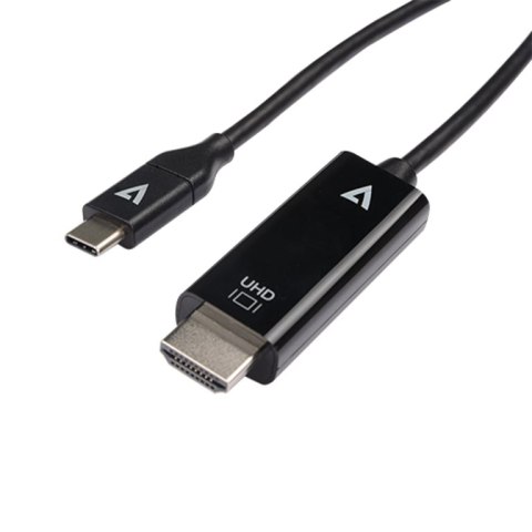 V7 V7UCHDMI-1M adapter kablowy USB Type-C 3.2 Gen 1 HDMI Czarny