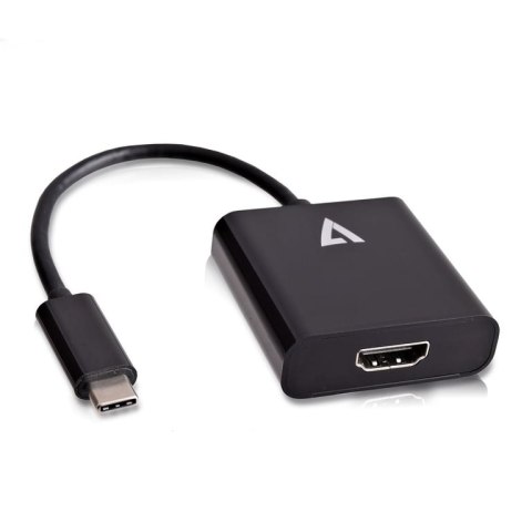 V7 V7UCHDMI-BLK-1E 0,1 m USB Type-C HDMI 1.4 Czarny