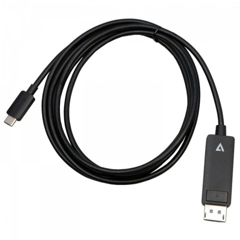 V7 V7USBCDP14-2M adapter kablowy DisplayPort USB Type-C Czarny