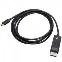 V7 V7USBCDP14-2M adapter kablowy DisplayPort USB Type-C Czarny
