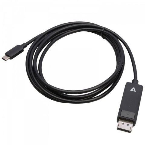 V7 V7USBCDP14-2M adapter kablowy DisplayPort USB Type-C Czarny