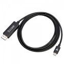V7 V7USBCDP14-2M adapter kablowy DisplayPort USB Type-C Czarny