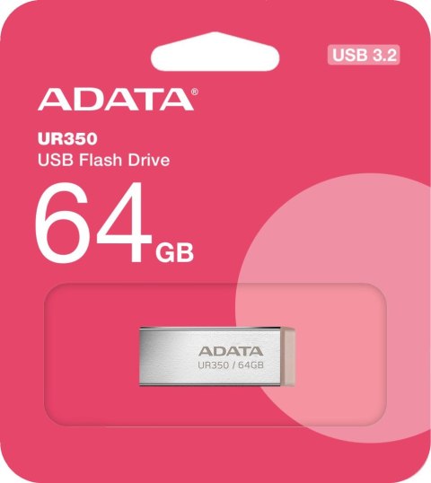 Adata Pendrive UR350 64GB USB3.2 Gen2 Metal brązowy