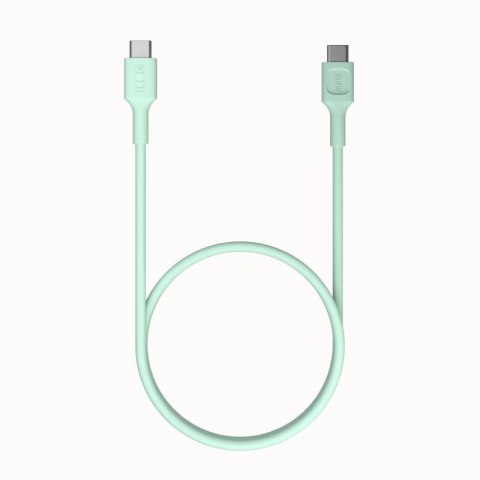 KABEL USB-C / USB-C Greencell PowerFlex 120cm PD 100W zielony silikonowy