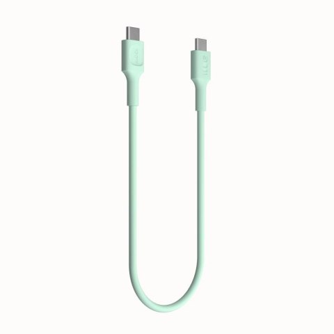 KABEL USB-C / USB-C Greencell PowerFlex 30cm PD 100W zielony silikonowy