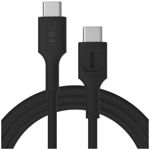 KABEL USB-C / USB-C Greencell PowerStream 200cm PD 100W czarny w oplocie