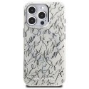 Karl Lagerfeld IML Karl Script Pattern MagSafe - Etui iPhone 16 Pro (biały)