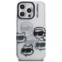 Karl Lagerfeld IML Multi K&C Head Pattern - Etui iPhone 16 Pro (przezroczysty)