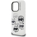 Karl Lagerfeld IML Multi K&C Head Pattern - Etui iPhone 16 Pro (przezroczysty)