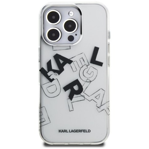 Karl Lagerfeld IML Sketched Graphic - Etui iPhone 16 Pro Max (przezroczysty)