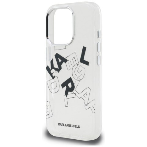 Karl Lagerfeld IML Sketched Graphic - Etui iPhone 16 Pro (przezroczysty)