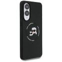 Karl Lagerfeld Silicone Double Heads And Circle MagSafe - Etui Samsung Galaxy S25 Edge (czarny)