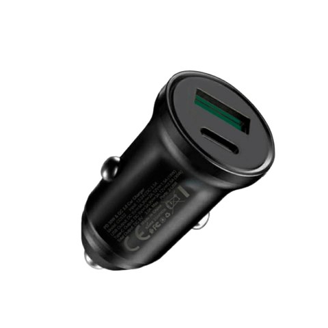Ładowarka samochodowa 30 W USB + USB typu C z funkcją PowerDelivery i QuickCharge
