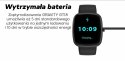 Smartwatch Damski GRAVITY GT18-7 Beżowy Pasek Silikonowy + Czarny Pasek