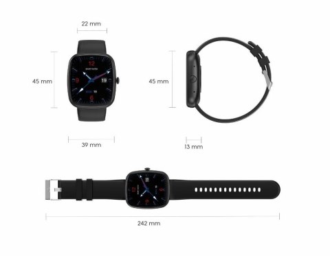 Smartwatch Damski GRAVITY GT18-7 Beżowy Pasek Silikonowy + Czarny Pasek