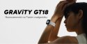 Smartwatch Damski GRAVITY GT18-8 Beżowy Pasek Silikonowy + Biały Pasek