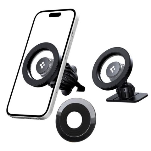 Spigen MFT13 Magnetic Dashboard & Vent Car Mount - Magnetyczny uchwyt samochodowy MagSafe (Czarny)