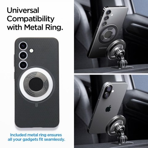 Spigen MFT13 Magnetic Dashboard & Vent Car Mount - Magnetyczny uchwyt samochodowy MagSafe (Czarny)