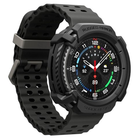 Spigen Rugged Armor - Obudowa do Samsung Galaxy Watch 8 Classic 46 mm (Matte Black)
