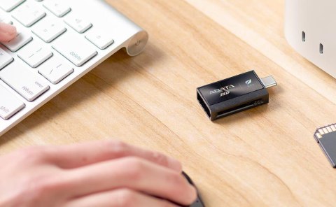 Adata Dysk Zewnętrzny SSD SC730 512G USB 3.2C/A 600/600MB/s czarny