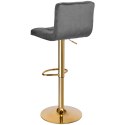 Hoker barowy Arako Gold grafitowy Velvet