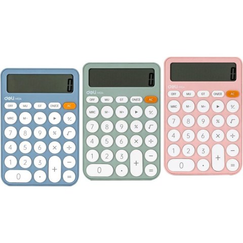 Kalkulator Deli M124 niebieski