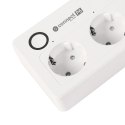 Listwa sieciowa Kruger&Matz 4 gniazda typu niemieckiego i 4xUSB 2100 mA Connect P6 Tuya