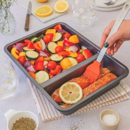 Metalowa forma do pieczenia dwukomorowa 34cm