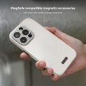 Moshi Napa MagSafe - Skórzane etui iPhone 15 Pro (Eggnog White)