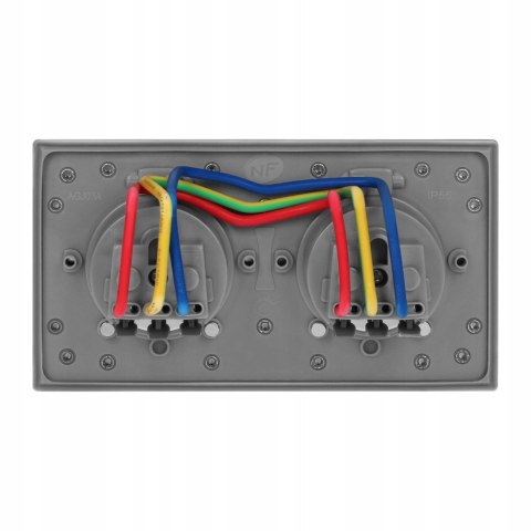 PODWÓJNE GNIAZDO PODTYNK. ORNO OR-AE-1398MB